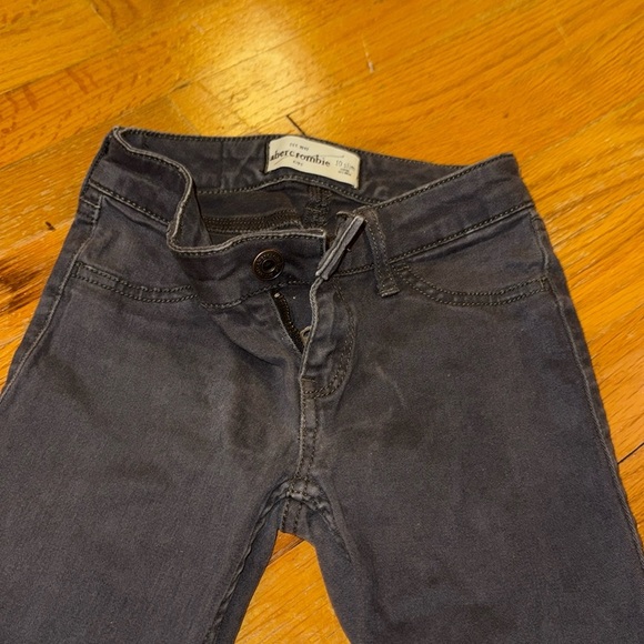 ABERCROMBIE KIDS A&F ABERCROMBIE & FITCH KIDS YOUTH GIRL 10 slim jean blk skinny - Picture 2 of 8